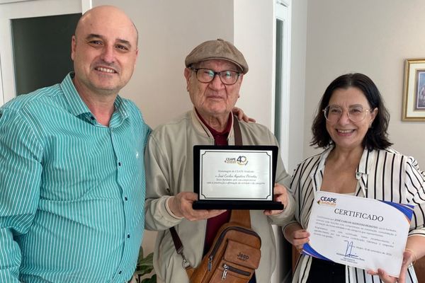 Hildebrando Pereira, José Carlos Agostini Peixoto e Angela Dutra